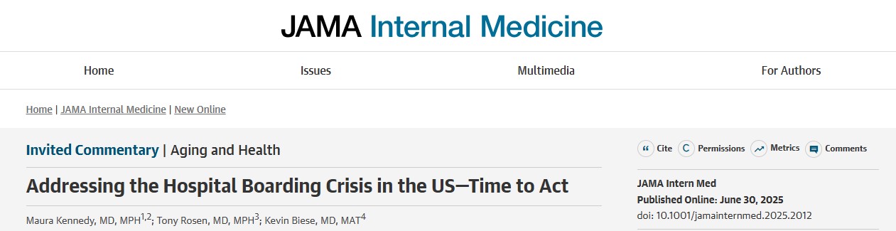 Addressing the Hospital Boarding Crisis in the US—Time to Act