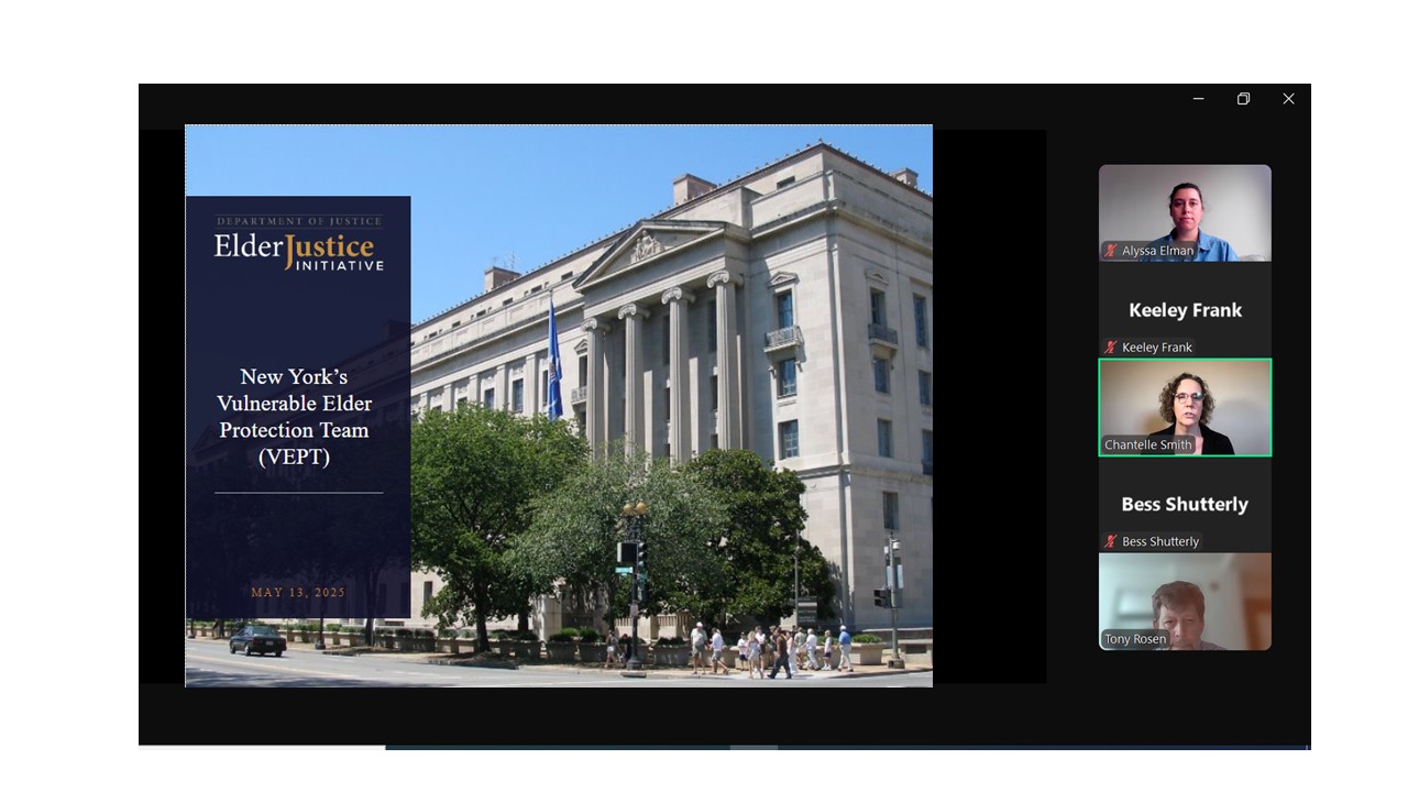 DOJ Elder justice initiative