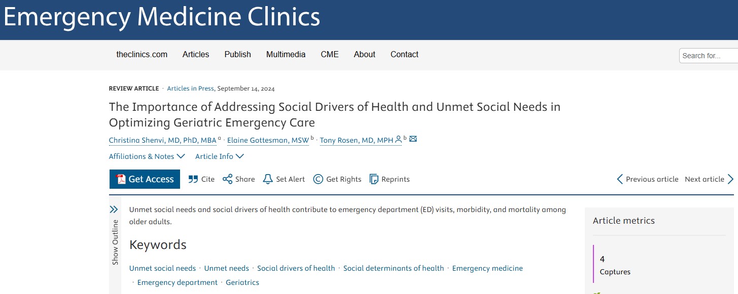 social drivers of health screenshot